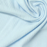 Viscose Stretch Rib Knit Fabric, 170 gsm, 180 cm — Blue — photo 1