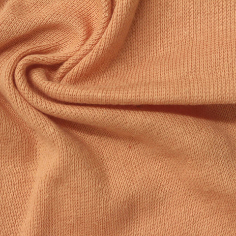 100% Cotton Rib Knit Fabric, 147 gsm, 225 cm — Orange