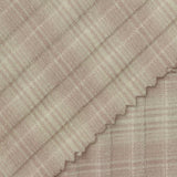 Light Brown Plaid Rib Knit, Nylon — photo 1