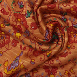 Red Small-Floral Knit, Viscose — photo 1