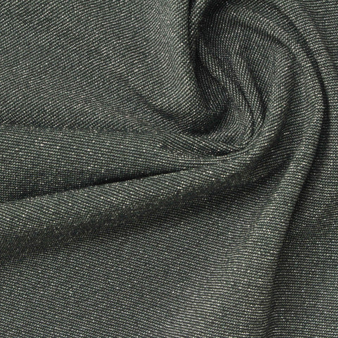 Dark Grey Marl Jersey Knit, Poly-Viscose, 180 gsm, 155 cm