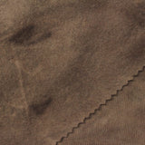 Brushed Polyester Stretch Chunky Knit Fabric, 170 gsm, 152 cm — Khaki — photo 1