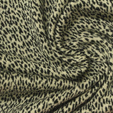 Black Animal Print Interlock Knit, Polyester, 310 gsm — photo 1