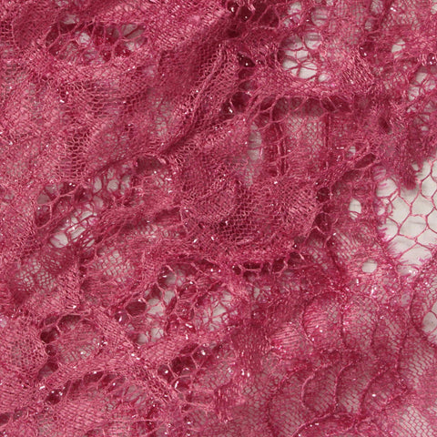 Fuchsia Openwork Lace, Polyester