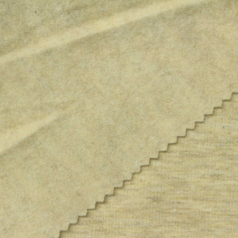 Light Yellow Marl French Terry, Poly-Viscose, 250 gsm