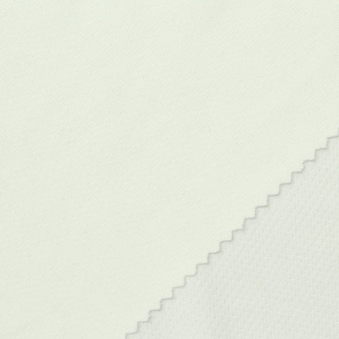 100% Polyester Birdseye Knit Fabric, 165 gsm, 184 cm — White