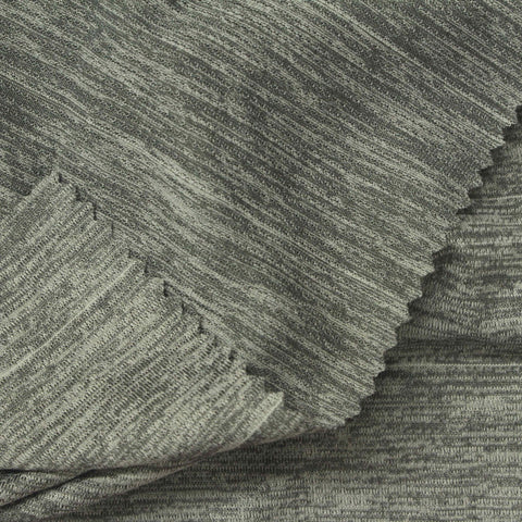 Dark Grey Marl Birdseye Knit, Polyester, 175 gsm
