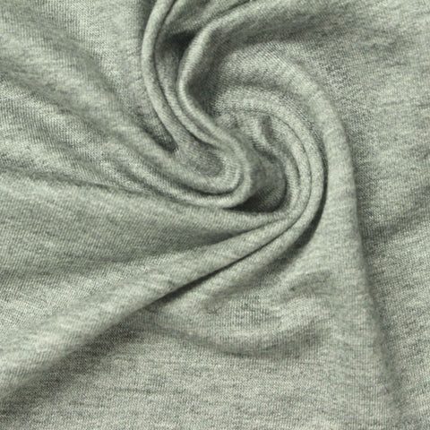 Light Grey Heathered-Marl French Terry, Viscose-Poly