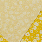 White Flowers Rib Knit, Viscose — photo 1