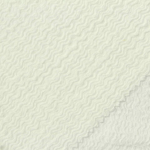 White Tone-on-Tone Crepe, Polyester, 180 gsm