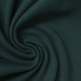 Cotton Stretch Rib Knit Fabric, 350 gsm, 115 cm — Green — photo 1
