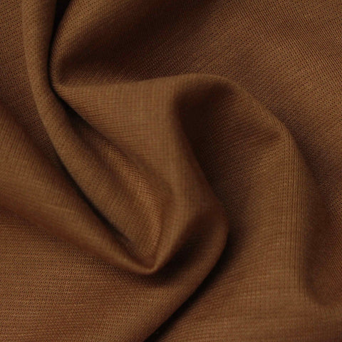 Ponte Knit Fabric, 185 gsm, 150 cm — Brown
