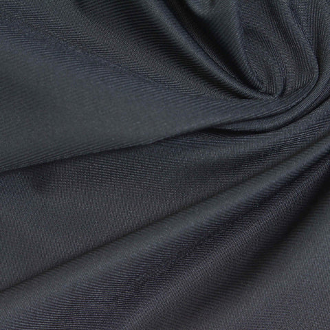 Striped Nylon Stretch Warp Knit Fabric, 160 gsm, 150 cm — Grey