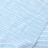 White Horizontal-Stripe Chunky Knit, Poly-Viscose, 135 gsm — photo 1