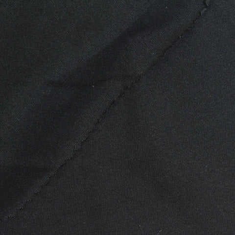 100% Cotton Jersey Knit Fabric, 134 gsm, 165 cm — Black