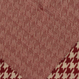 Red Houndstooth Jacquard, Polyester — photo 1