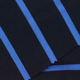Navy Horizontal-Stripe Ponte Knit — photo 1