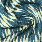 Blue Abstract Warp Knit, Polyester, 145 gsm — photo 1
