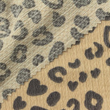 Dark Grey Leopard Crepe, Polyester — photo 1