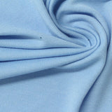 Polyester Viscose Stretch Piqué Knit Fabric, 210 gsm, 165 cm — Blue — photo 1