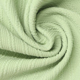 Light Green Tone-on-Tone Rib Knit, Polyester, 298 gsm — photo 1