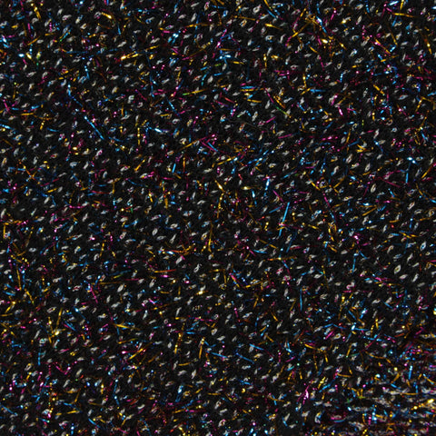 Black Marl Scuba Knit, Poly-Metallic