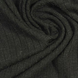 Slub Viscose Polyester Stretch Rib Knit Fabric, 215 gsm, 130 cm — Grey — photo 1