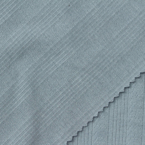 Blue Tone-on-Tone Diamond Pointelle Knit, Poly-Viscose, 230 gsm