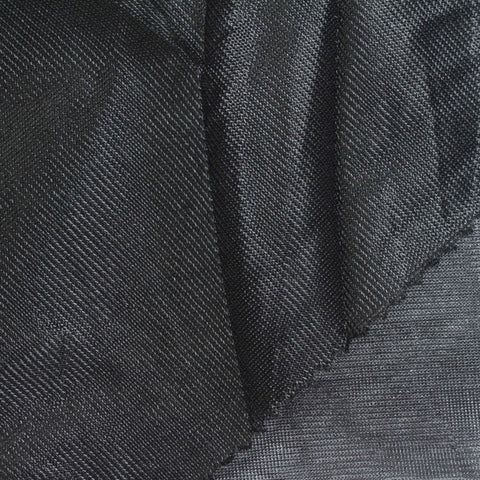 100% Polyester Warp Knit Fabric, 82 gsm, 155 cm — Black
