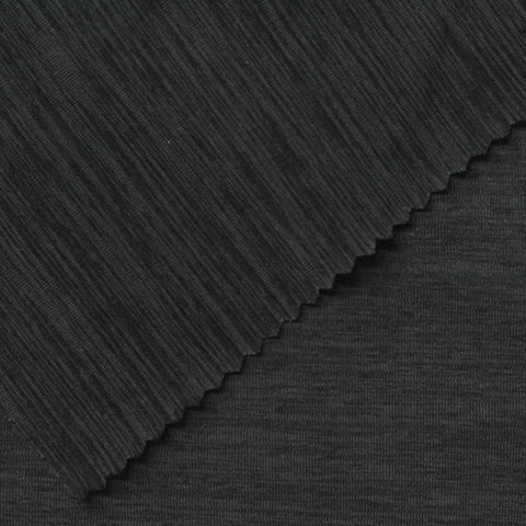 Dark Grey Marl Jersey Knit, Polyester, 174 gsm