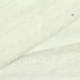 Jacquard Polyester Viscose Stretch Knit Fabric, 215 gsm, 180 cm — White — photo 1
