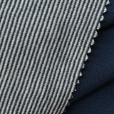 Cotton Piqué Knit Fabric, 286 gsm — Navy — photo 1