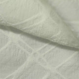 White Geometric-Diamond Jacquard, Polyester, 244 gsm — photo 1