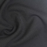 Polyester Viscose Stretch Twill Fabric, 350 gsm, 145 cm — Black — photo 1