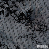 Black Floral Knit, Polyester, 210 gsm, 160 cm, ref EF-9934 — photo 1