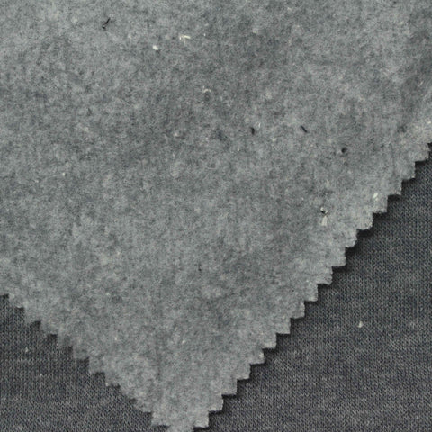 Dark Grey Marl French Terry, Poly-Cotton, 274 gsm