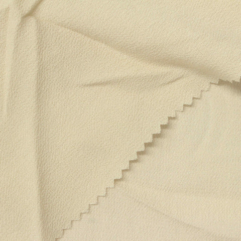 100% Viscose Crepe Fabric, 160 gsm, 155 cm — Beige