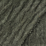 Jacquard Acrylic Polyester Blend Chunky Knit Fabric, 471 gsm, 140 cm — Green — photo 1