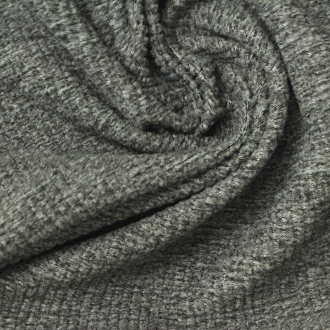 Heathered Grey Marl Fleece, Polyester