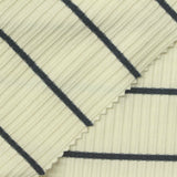 Dark Grey Horizontal-Stripe Rib Knit, Poly-Cotton — photo 1