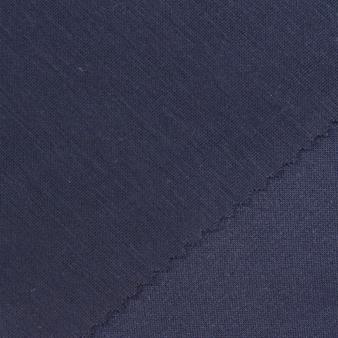 Polyester Viscose Stretch Scuba Knit Fabric, 240 gsm, 156 cm — Navy
