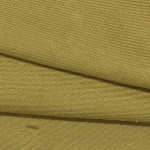 Cotton Modal Stretch Ponte Knit Fabric, 380 gsm, 160 cm — Khaki