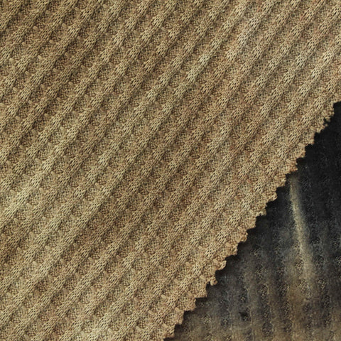 Dark Grey Abstract Waffle Knit, Polyester