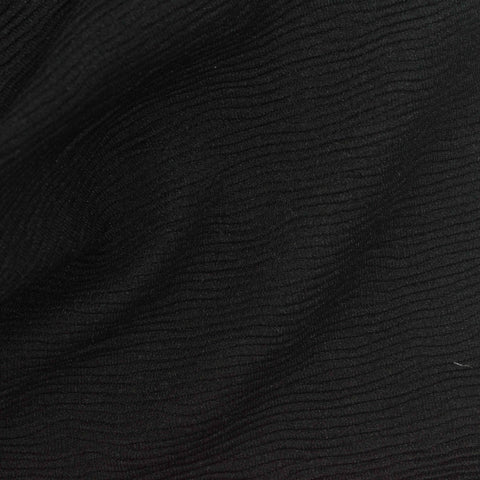 Jacquard 100% Polyester Interlock Knit Fabric, 220 gsm, 165 cm — Black