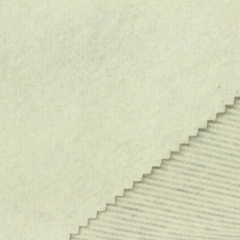 Light Grey Heathered-Marl French Terry, Poly-Cotton, 260 gsm