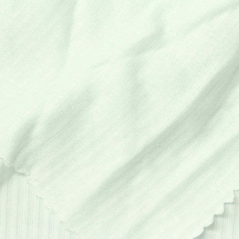 Pale Mint Rib Knit, Polyester