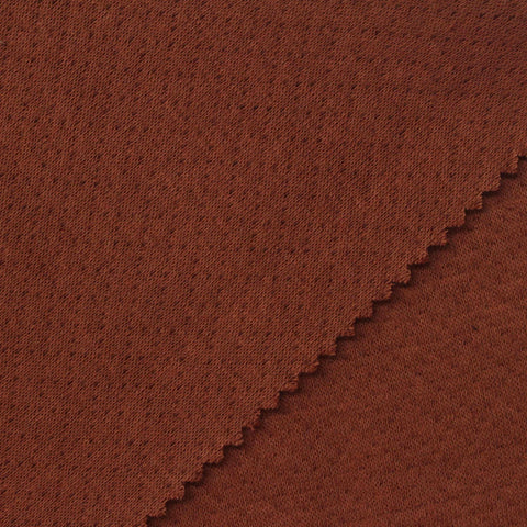 Rust Heather Jacquard, Cotton-Poly