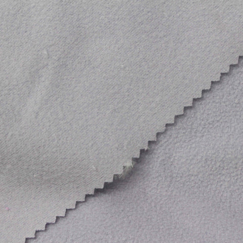 100% Polyester Fleece Fabric, 150 gsm, 165 cm — Grey