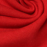 Brushed Polyester Cotton French Terry Fabric, 250 gsm, 185 cm — Red — photo 1