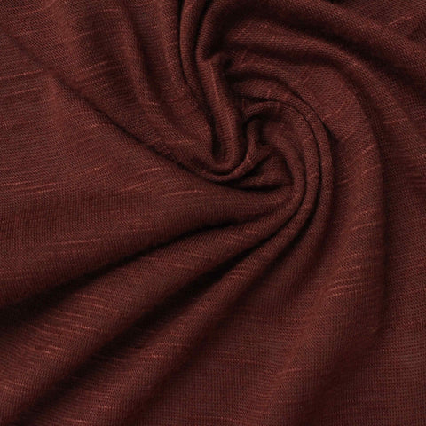 Slub 100% Viscose Jersey Knit Fabric, 108 gsm, 180 cm — Red